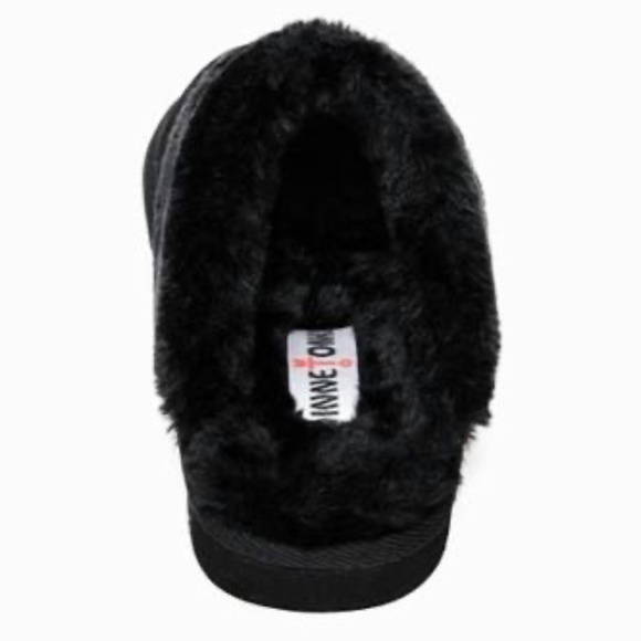 NEW MINNETONKA Women's Chesney Slipper in Black Size 9 - Picture 3 of 6